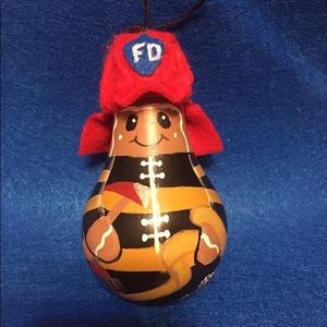 Fire Fighter. Repurposed light bulb.